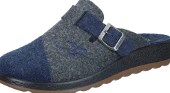 Herren Die moderne Hausfrau Hausschuhe blau