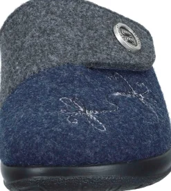 Damen Die moderne Hausfrau Hausschuhe blau