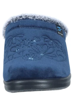 Damen Die moderne Hausfrau Hausschuhe blau