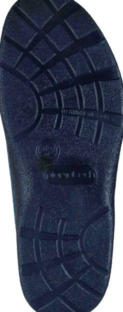 Herren Die moderne Hausfrau Hausschuhe blau