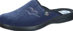 Herren Die moderne Hausfrau Hausschuhe blau
