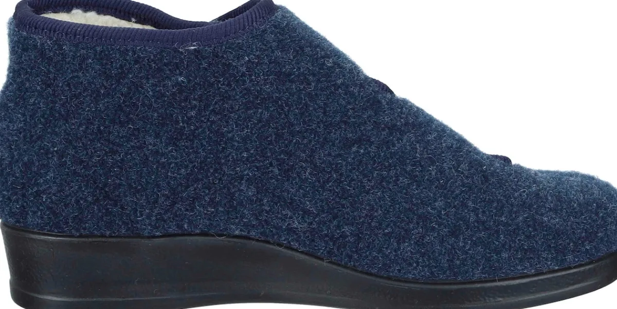 Damen Die moderne Hausfrau Hausschuhe blau