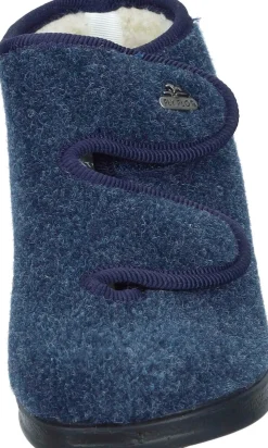 Damen Die moderne Hausfrau Hausschuhe blau