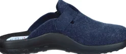 Herren Die moderne Hausfrau Hausschuhe blau