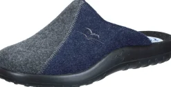Herren Die moderne Hausfrau Hausschuhe blau