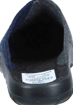 Herren Die moderne Hausfrau Hausschuhe blau