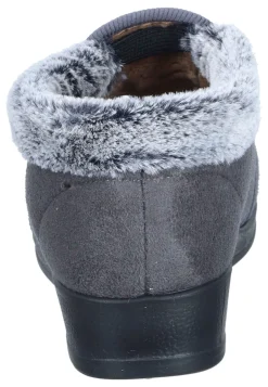 Damen Die moderne Hausfrau Hausschuhe grau