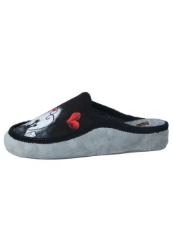 Damen Die moderne Hausfrau Hausschuhe grau