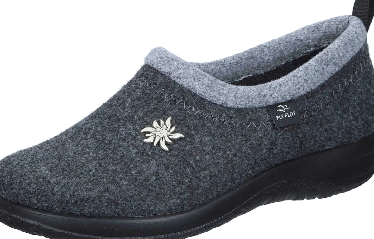 Damen Die moderne Hausfrau Hausschuhe grau
