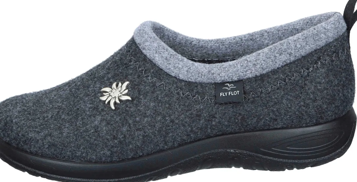 Damen Die moderne Hausfrau Hausschuhe grau