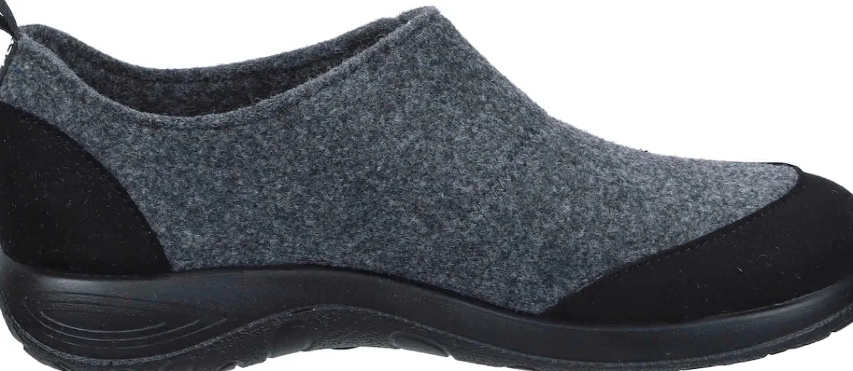 Damen Die moderne Hausfrau Hausschuhe grau