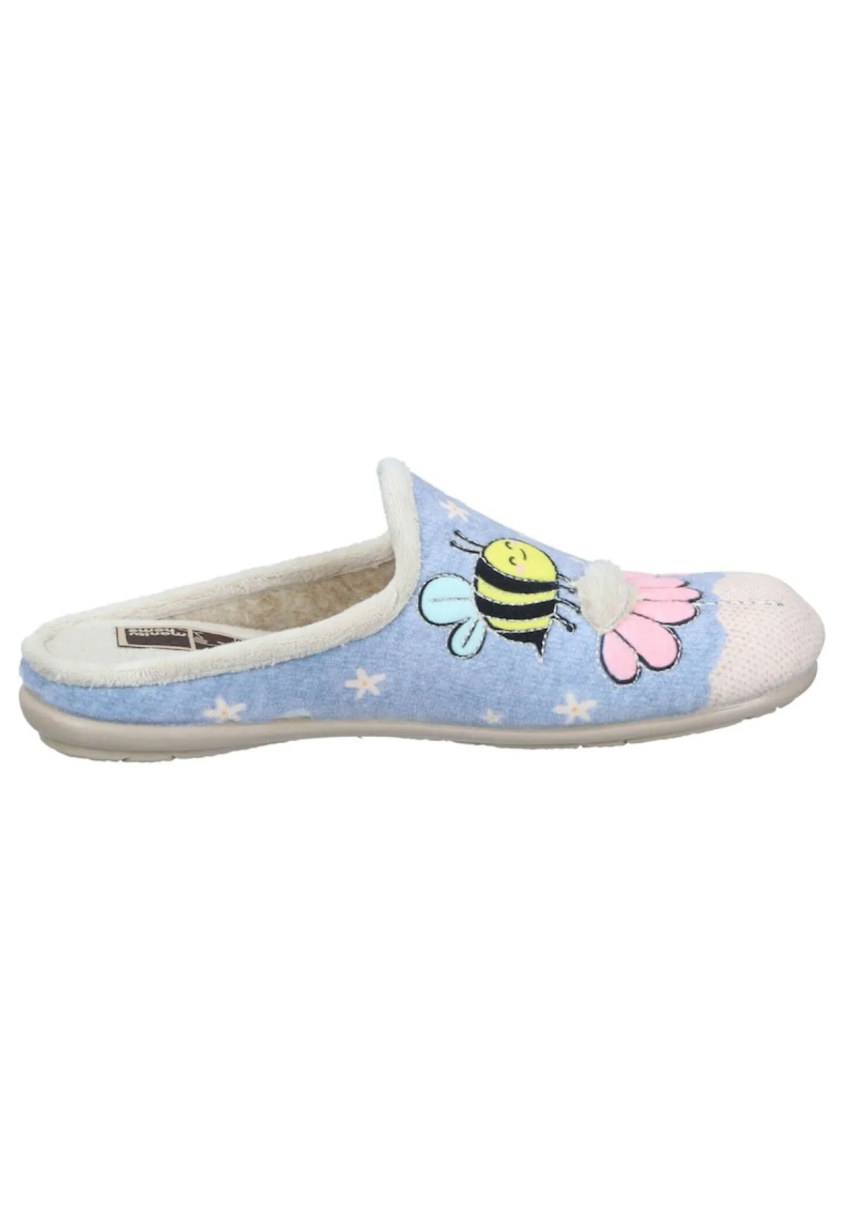 Damen Die moderne Hausfrau Hausschuhe hellblau