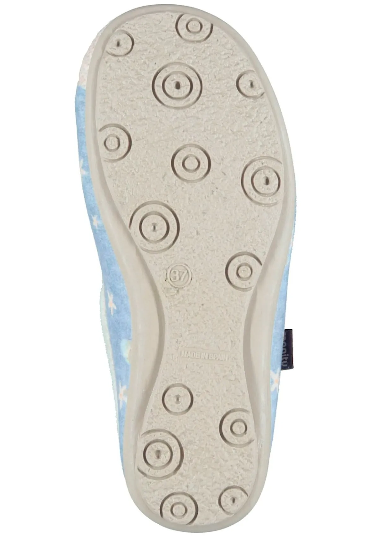 Damen Die moderne Hausfrau Hausschuhe hellblau