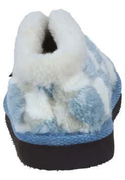 Damen Die moderne Hausfrau Hausschuhe hellblau