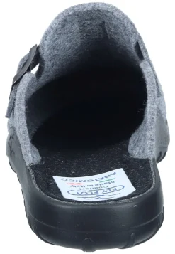 Herren Die moderne Hausfrau Hausschuhe hellgrau