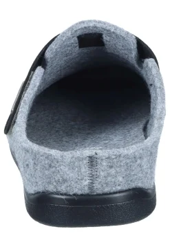 Herren Die moderne Hausfrau Hausschuhe hellgrau