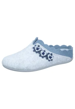 Damen Die moderne Hausfrau Hausschuhe hellgrau