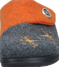 Damen Die moderne Hausfrau Hausschuhe orange