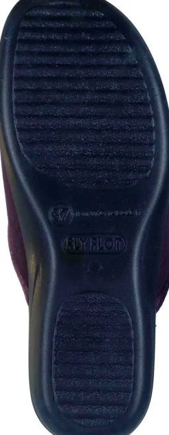 Damen Die moderne Hausfrau Hausschuhe pflaume