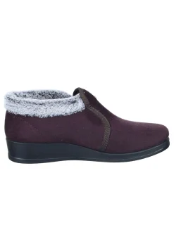 Damen Die moderne Hausfrau Hausschuhe pflaume