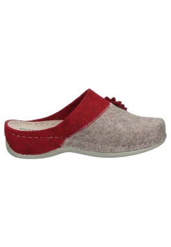 Damen Die moderne Hausfrau Hausschuhe rot
