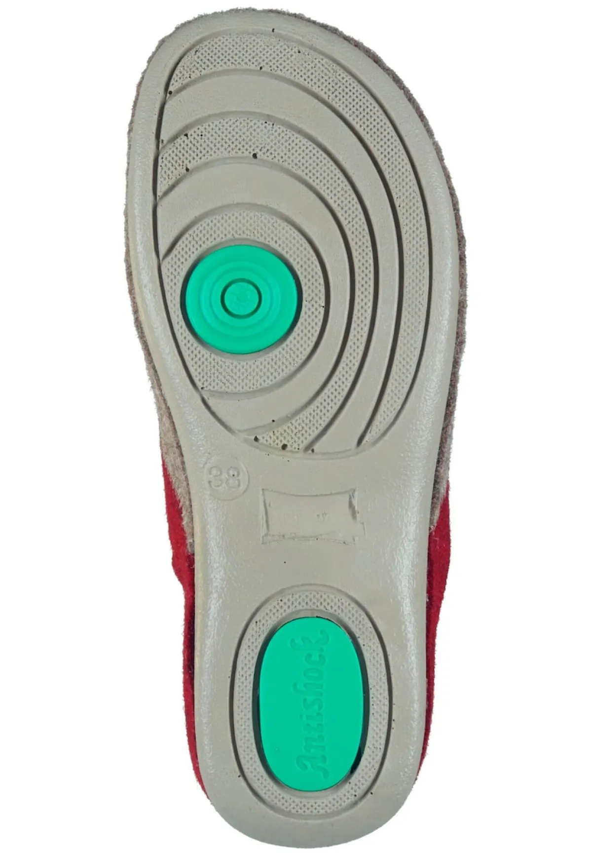 Damen Die moderne Hausfrau Hausschuhe rot