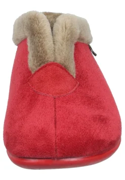Damen Die moderne Hausfrau Hausschuhe rot