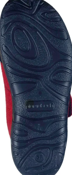 Damen Die moderne Hausfrau Hausschuhe rot