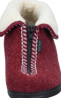 Damen Die moderne Hausfrau Hausschuhe rot