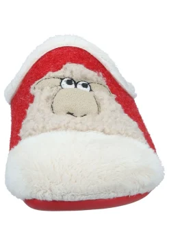 Damen Die moderne Hausfrau Hausschuhe rot