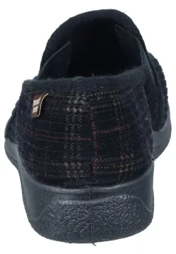 Herren Die moderne Hausfrau Hausschuhe schwarz