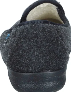 Herren Die moderne Hausfrau Hausschuhe schwarz