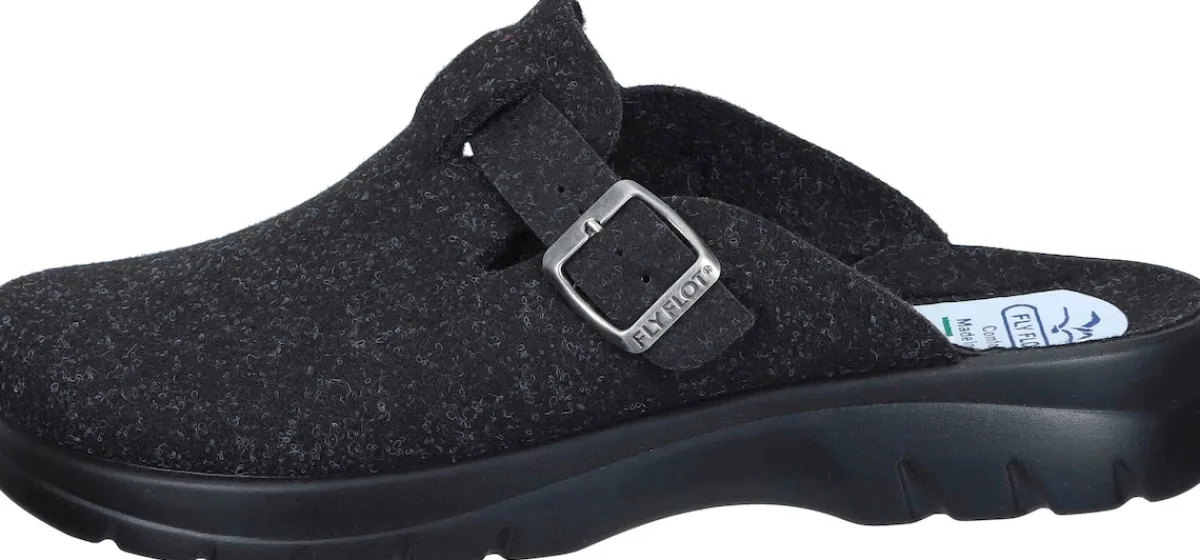 Herren Die moderne Hausfrau Hausschuhe schwarz