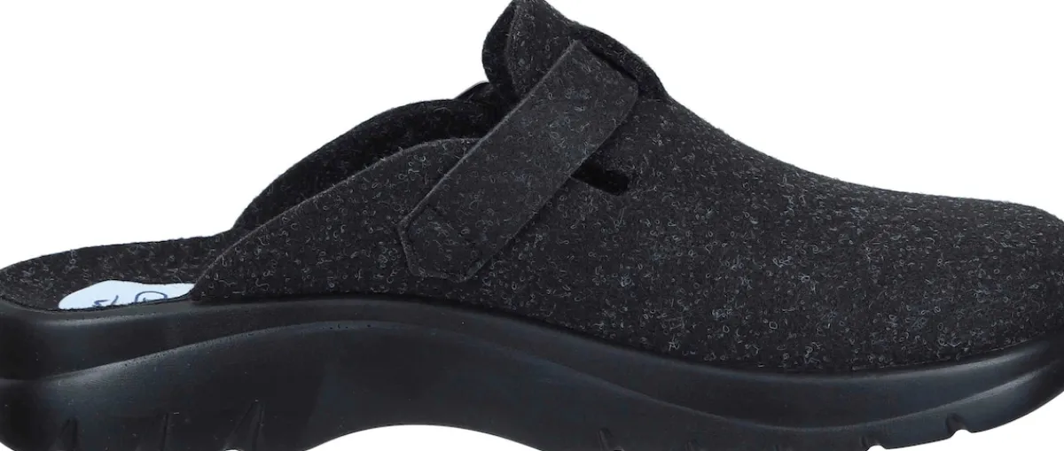 Herren Die moderne Hausfrau Hausschuhe schwarz