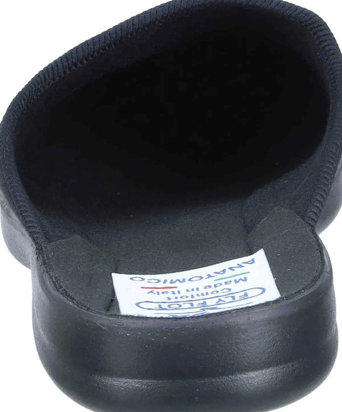 Herren Die moderne Hausfrau Hausschuhe schwarz