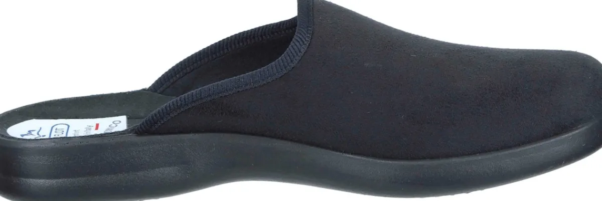 Herren Die moderne Hausfrau Hausschuhe schwarz