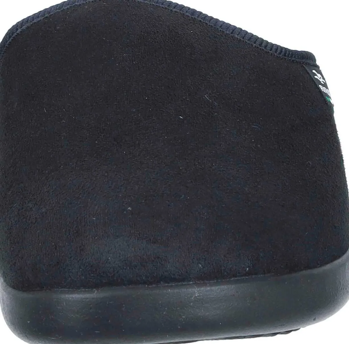 Herren Die moderne Hausfrau Hausschuhe schwarz