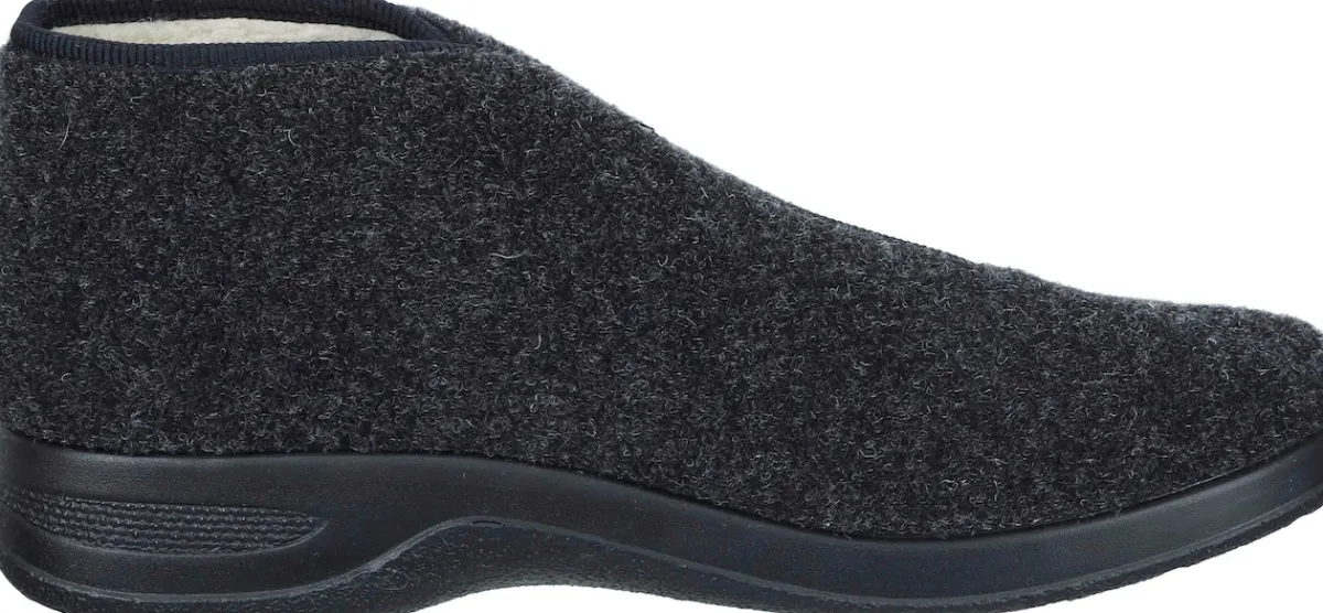 Herren Die moderne Hausfrau Hausschuhe schwarz