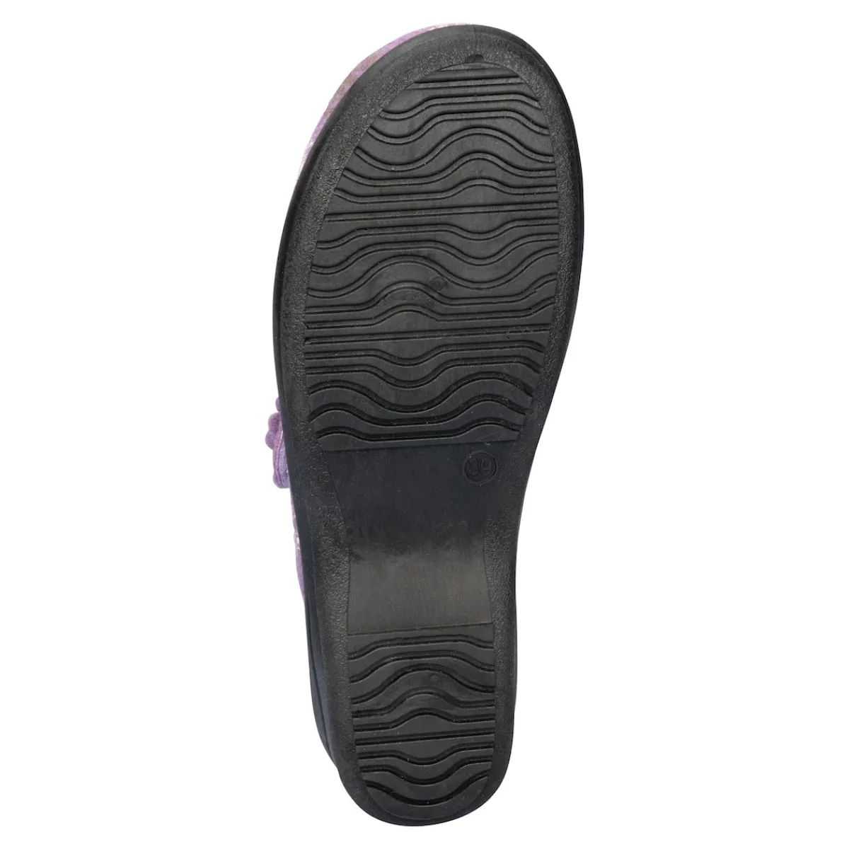 Damen Die moderne Hausfrau Hausschuh-Pantolette mit Wolle „Eva"