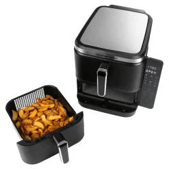 Die moderne Hausfrau Heißluftfritteuse „Doppeldecker“