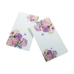 Die moderne Hausfrau Herabdeckplatten "Hortensie", 2-teilig