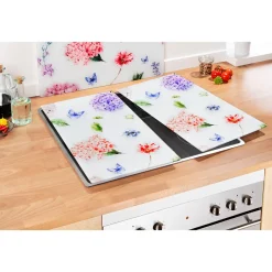 Die moderne Hausfrau Herdabdeckplatten "Frühling", 2 Stück