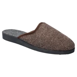 Damen Die moderne Hausfrau Herren Pantolette "Klassik" braun