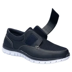 Herren Die moderne Hausfrau Herren-Klettfreizeitschuh „Martin“ marine