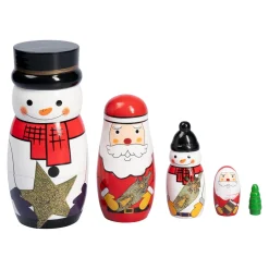 Die moderne Hausfrau Holz-Steckfiguren „Winterfreunde“, 5-teilig