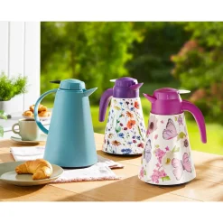 Die moderne Hausfrau Isolier-Kaffee-Kanne, 1,2 l hellblau