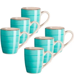 Die moderne Hausfrau Kaffeebecher-Set, Steingut LUMACA Laguna