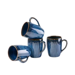 Die moderne Hausfrau Kaffeebecher-Set, Steinzeug Eisfall