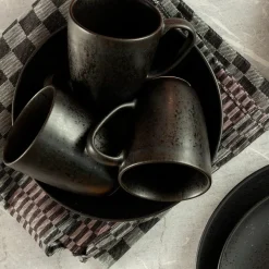 Die moderne Hausfrau Kaffeebecher-Set, Steinzeug Essential