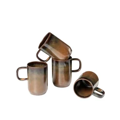 Die moderne Hausfrau Kaffeebecher-Set, Steinzeug Glockenklang